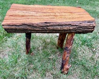 Rustic Wood Seat
