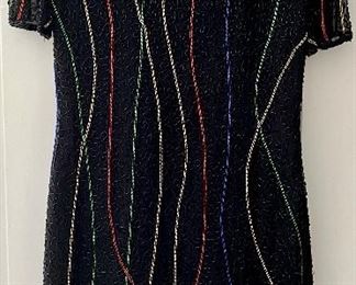 Vintage Beaded Evening Gown