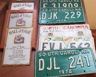 Vintage car tags