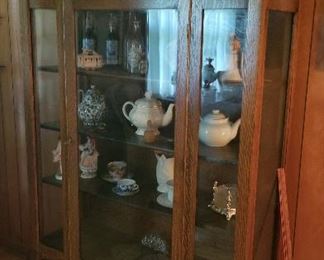 Oak china cabinet