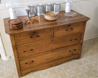 Oak chest, sweetgrass