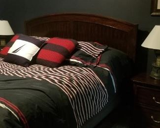 Bedroom set by Liberty Furniture: king bed & two nightstands