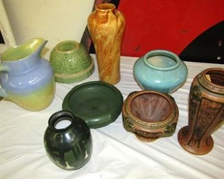 UND pottery, Roseville Pottery, Weller pottery