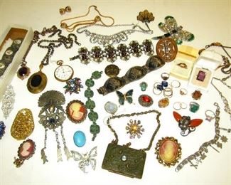 Gold, Sterling silver and costume jewelry