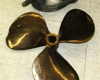 Vintage large brass prop