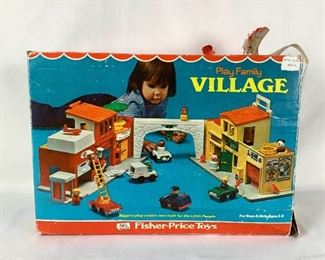 MACA204 Vintage Fisher Price Play Family Village