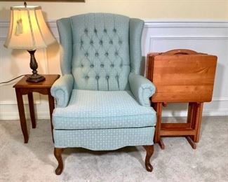 MACA302 Queen Anne Wing Back Chair More