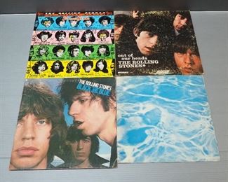 Rolling Stones Vinyl LPs, Includes Sticky Fingers Zipper Cover, Some Girls (With Celebs), Beggars Banquet, Out Of Our Heads, And More, Total Qty 10
