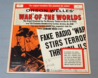 Orson Welles' War Of The Worlds Vinyl LP
