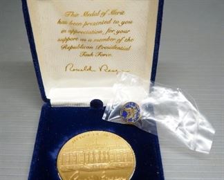 Military Insignia, Includes Patches, Pins, Service Bars, And More, And Republican Presidential Task Force Medal Of Merit