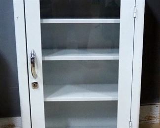 Medicine Cabinet With Glass Door And 4 Shelves, 27" H x 18" W x 8" D