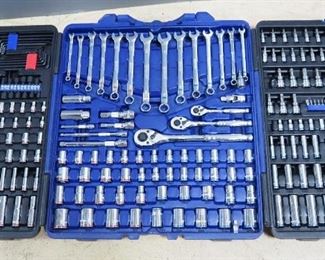 Kobalt Ratchet, Socket, And Wrench Set In Hard Carry Case