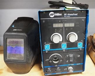 Miller XR-AlumaFeed Wire Feeder And Welding Masks
