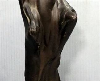 Easter Island Mug And Antique Lamp Base Of Nude Female