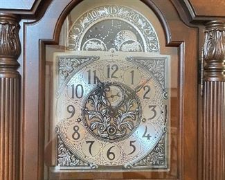 Additional closeup view of the face of the clock