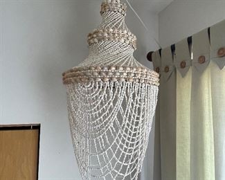 Shell hanging light, 32"H,  $40, 