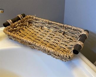 Wicker basket, was $5, NOW $4
