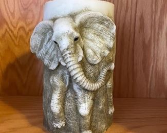 Elephant candle, 7"H,  $6