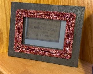 Beaded frame,  was $9, NOW $7