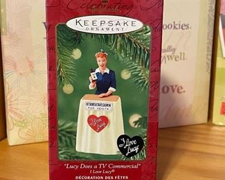 "Lucy Does A TV Commercial" ornament,  $10