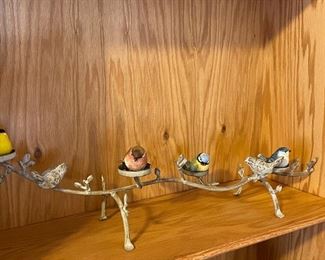 Metal Votive holder w/ birds, 23"W,   was $15, NOW $12