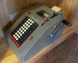 Vintage adding machine,  $20