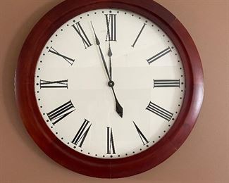 Large wall clock, 33" diameter,  was $40, NOW $32