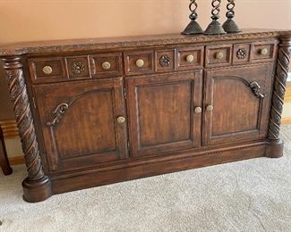 Beautiful detailed buffet, 70" x 17"D x 34"H,  was $395, NOW $300