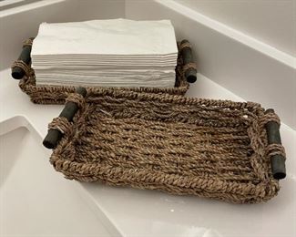 Wicker baskets - 2 additional available - was $5 each, NOW $4 each
