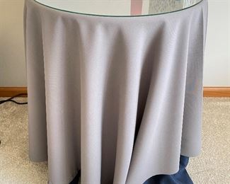 Table with glass top,  $12