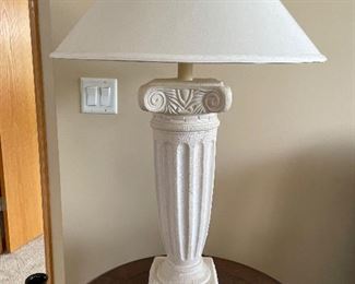 Pair of white lamps, 33"H,  was $28 each, NOW $18 each
