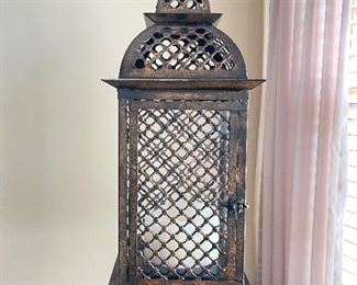 Tall metal lantern, 30"H,  was $25, NOW $18