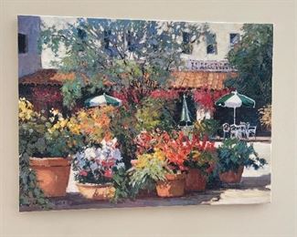Wallis Market Place painting on canvas,  18" x 13.5",  was $50, NOW $34