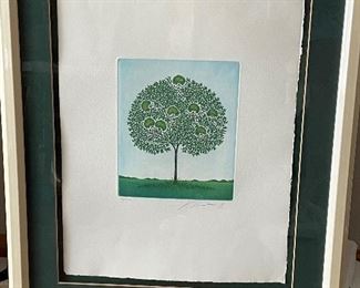 Kuhn "Tree n Tree" Lithograph, limited edition 148/300,  (Retail $225),  was $115, NOW $68