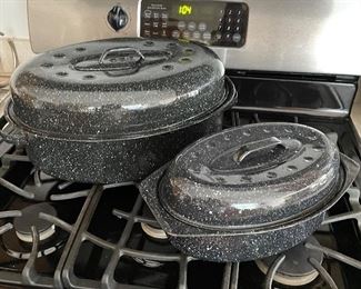 Large roaster, was $16,  NOW $12, Small roaster, was $12, NOW $8