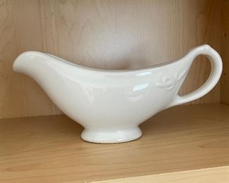 White gravy boat,  was $6, NOW $4
