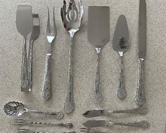 Set of 12 Reed & Barton serving pieces,  $20