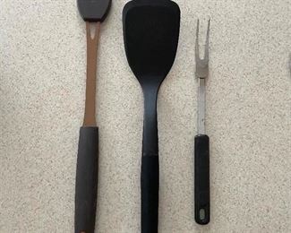 Basting brush, spatula, meat fork,  was $7, NOW $5