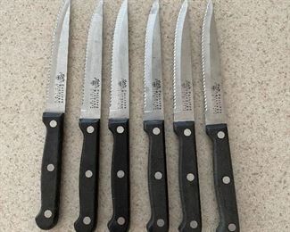 Phillip Richard serated knife set of 6,  $24