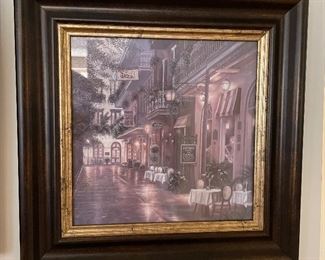 Outdoor cafe pic, 13" x 13",  was $14, NOW $12