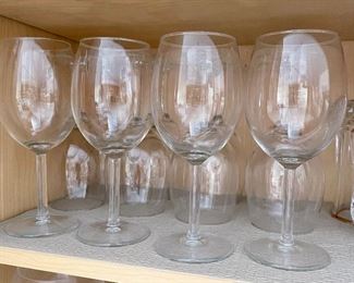 Wine glasses - 2 sets of 6 available,  was $8/set, NOW $5/set