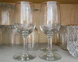 Set of 4 white wine glasses, was $6, NOW $4