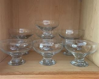 Sherbert cups, 2 sets of 6 available,  was  $8/set, NOW $5/set