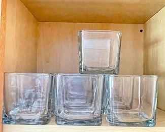 9 square glass containers, was $2 each, NOW $1 each