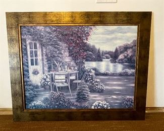 Garden by the Lake picture,  38" x 4',  was $40, NOW $28