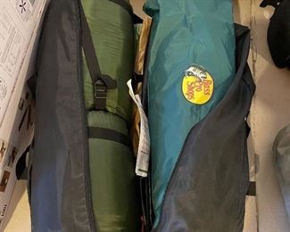7' x 5' Dome tent and sleeping bag, $30