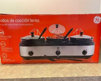 GE 3 crock slow cooker,  - 2 available - was $32 each, NOW $25