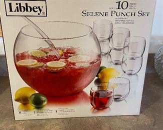 Libbey Punch set, was $20, NOW $15
