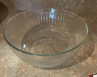 Large glass bowl, 11" diameter,  was $6, NOW $4