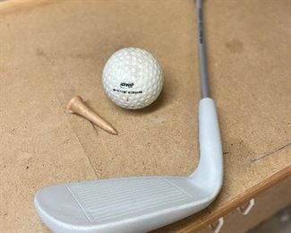 Large wedge club, Tee and Golf ball,  was $6, NOW $4